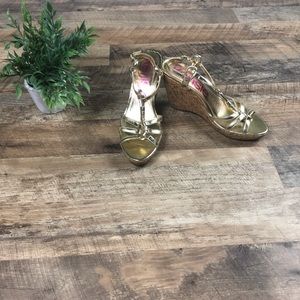 Kensie girl gold heels size 10